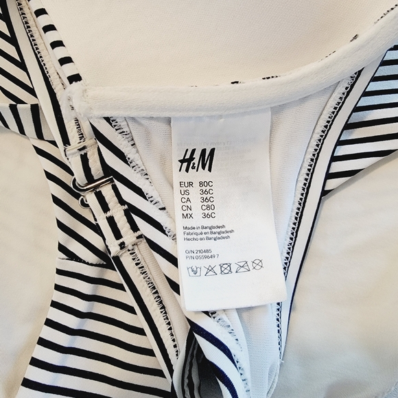 H&M Retro Bombshell High Waist Halter Neck Two Piece Bikini Sz 36C/12 - Picture 12 of 12